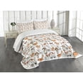 thumbnail image 3 of Ambesonne Dog Lover Quilted Bedspread Set 3 Pcs, Various Domestic Animals, Queen Size, Multicolor, 3 of 5