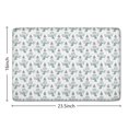 thumbnail image 5 of Light Blue Christmas Snowman Pattern Flannel Non Slip Door Rugs,Washable Door Mats Indoor,Decorative Door Mats,Dirt-Resistant and Absorbent Doormat for Entrance,Bedroom,Kitchen,Bathroom,23.5"x16", 5 of 5