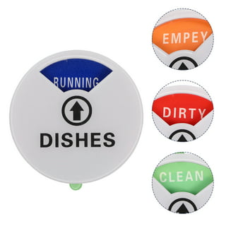 Dishwasher CLEAN DIRTY Magnet Sign Indicator in SILVER (for Stainless Steel  Dishwashers) Including No-Scratch Magnetic Backing and Adhesive Pads for  Use with Any Dishwasher. Best Sturdy Slide Design - Ben's Discount Supply