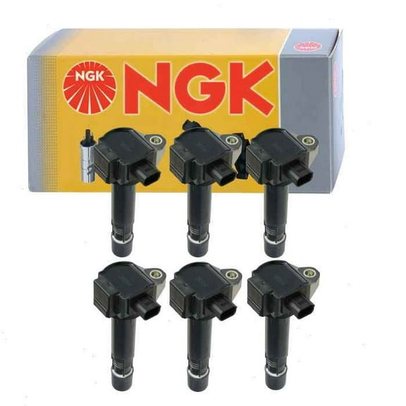 6 pc NGK Ignition Coils compatible with Acura MDX 3.0L 3.5L V6 2014-2019