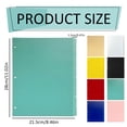 thumbnail image 3 of Letter Size 8 Tab PP Dividers 3 Hole Colorful Page Dividers Plastic Index Divider Sheets For 3 Ring File Paper Classification Classroom Mint Green ZZyuan, 3 of 9