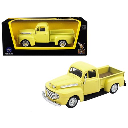 1948 Ford F 1 Pickup Truck Yellow 143 Diecast Model Car By Road Signature