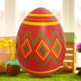 thumbnail image 4 of Huevos De Pascua Inflables Huevo de Pascua coloridos adornos de Pascua de 3 pies para fiesta de vacaciones de Pascua (celosía) Hugtrwg libre de BPA, 4 of 7
