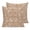 Brown, White, Cocoa, variant on 16x16 Pillow Covers Set of 2, Botanical Rose Bud Square Throw Pillow Covers for Couch/Sofa/Living Room, Vintage Cream Floral Leaves Farmhouse Decorative Soft Pillowcases for Couch Throw Pillows