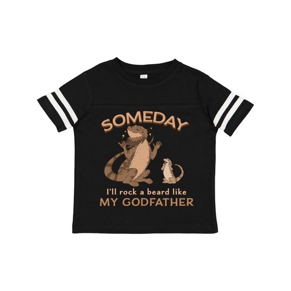 Inktastic Someday I'll Rock a Beard Like My Godfather-Bearded Dragons Boys or Girls Toddler T-Shirt