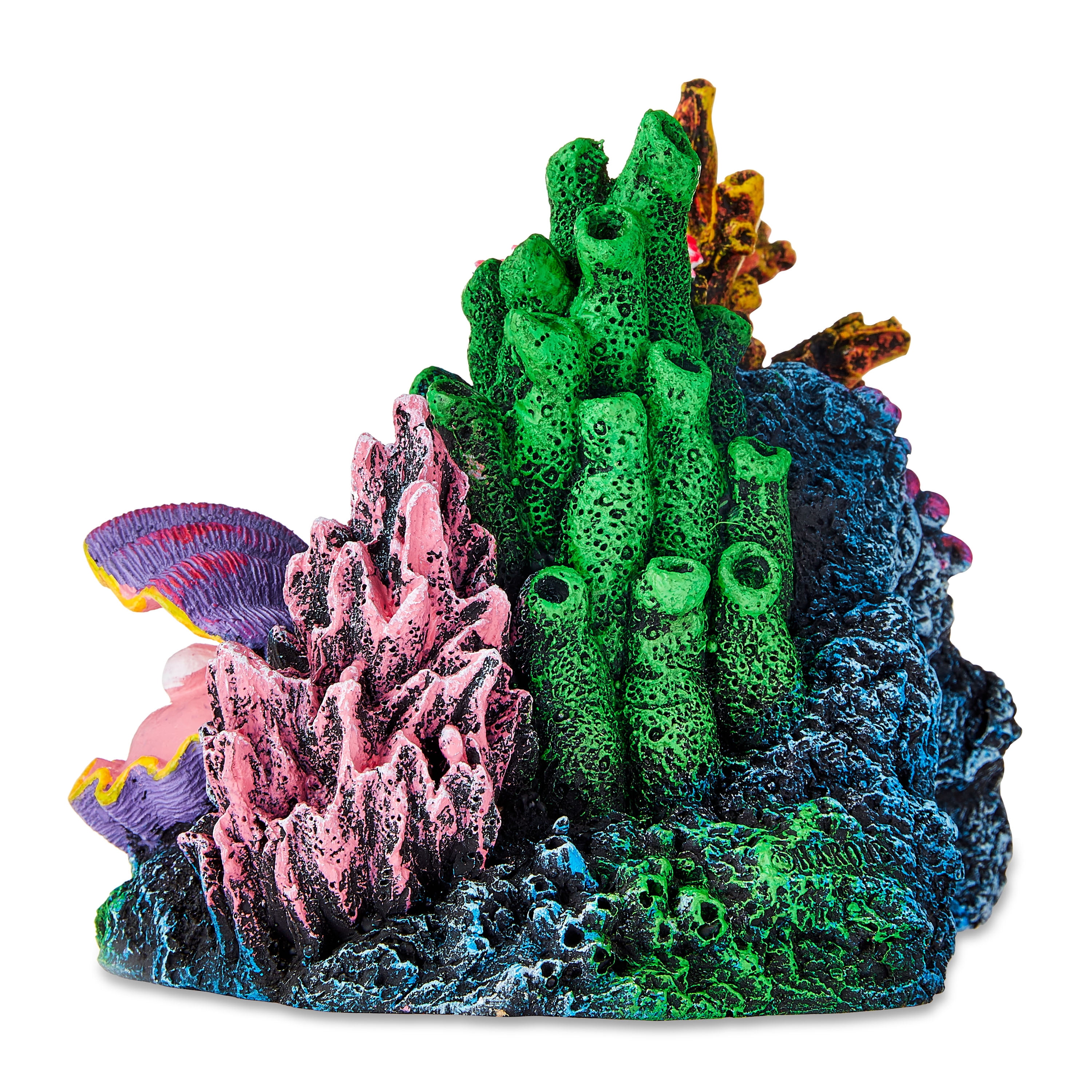 Vibrant Life Swim Thru Reef Polyresin Aquarium Decor, Multicolor, 7.75" x 5.75" x 5.5"