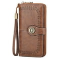 thumbnail image 2 of FALAN MULE Women Leather Wallet Large Capacity Bifold RFID Blocking Card Holder with Zipper Coin Pocket, 2 of 8