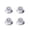 Silver (Black Letter), variant on LOOKSEVEN 4 Pcs 50s style LP Guitar Knob Top Hat Knobs Bell Knobs for SG Les Paul- Silver (Black Letter)
