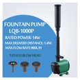 thumbnail image 2 of 3500L/H High Power Fountain Water Pump fountain Maker Pond Pool Garden Aquarium Fish Tank Water Circulate Air Oxygen increase ,Amazing Filtration Performance, 2 of 6