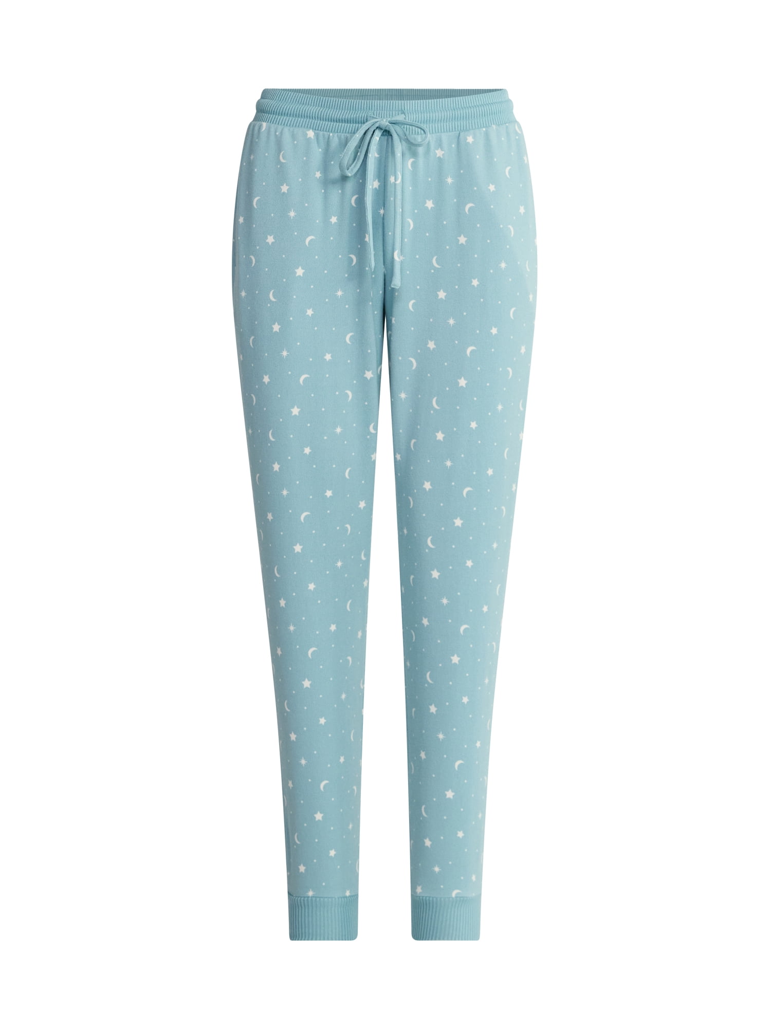 Joyspun Women's Cozy Lounge Collection Hacci Knit Sleep Joggers, 29'' Inseam, Sizes XS-3X