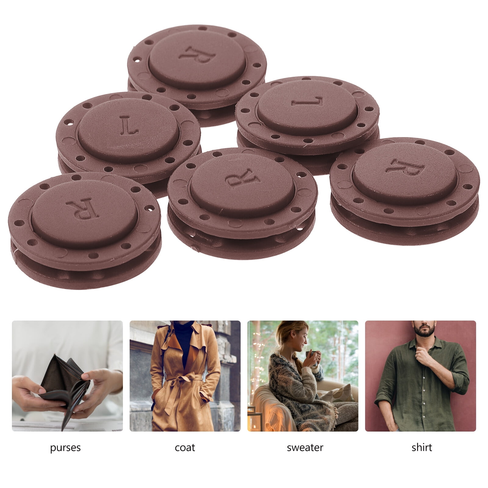  Anneome 10pcs Magnetic Buttons for Clothing Magnetic Sweater  Buttons Decorative Buttons Snaps for Sewing Button Press Coat Buttons snap  Buttons for Leather Rivet kit Jewelry Korean Version