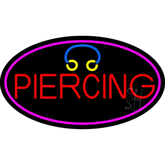 Red Piercing LED Neon Sign 20" Tall x 37" Wide - inches Black Square Cut Acrylic Backing, with Dimmer - Premium built indoor Sign for Storefront, Store interior, Studio.