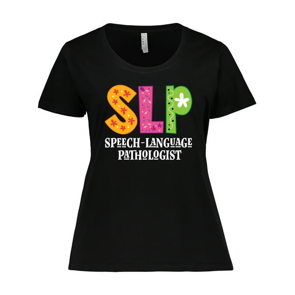 Inktastic SLP Speech Language Pathologist Women's Plus Size T-Shirt