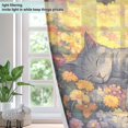 thumbnail image 4 of BZSMCE Window Curtain Panels Fashion Dreamland Cat Printed 63x42in/63x52in, 4 of 7