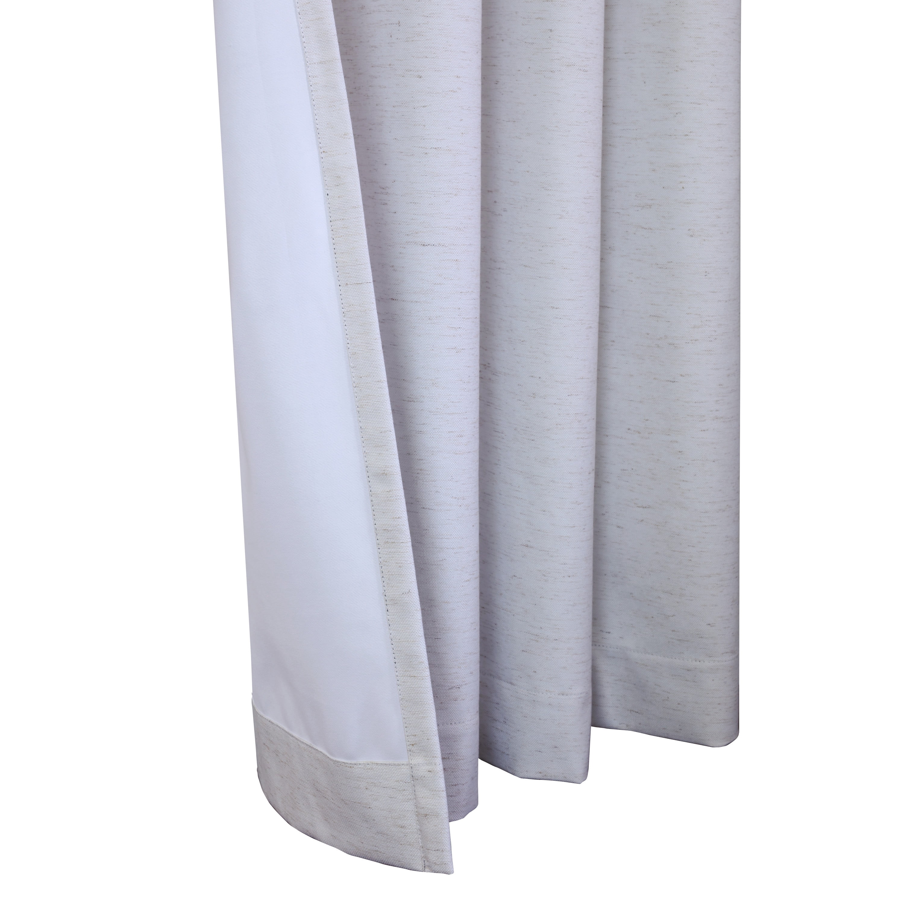 Vienna Total Blackout Foamback Tab Top Curtain Panel Pair each 52" x 84" in White