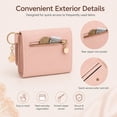thumbnail image 4 of ARVOV Women's Elegant Minimalist Short Slim Wallet, Slim Wallet for Women, Tri-Fold Design, Multiple Card Slots, Zipper Coin Pocket, Compact Daily Carry, 4 of 6