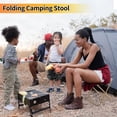 thumbnail image 2 of Taburete de Camping Portátil Único Bargains Mini Silla de Camping al Aire Libre con Bolsa de Transporte con Cremallera Silla Plegable Silla de Camping para Pesca Viajes Picnics Caqui, 2 of 7