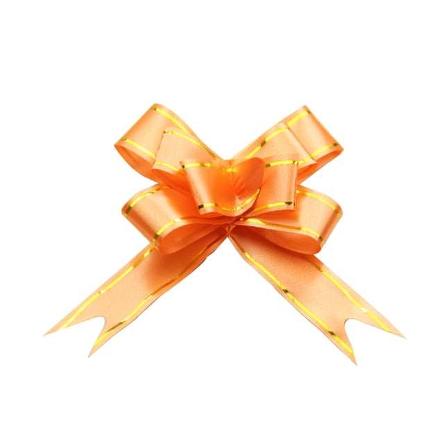 Cintas de Lazo de Embalaje de Regalo Matsuzay 200 Piezas Naranja