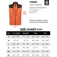 thumbnail image 6 of Little Donkey Andy Men's Fleece Lined Outdoor Vest Lightweight Windproof Warm Sleeveless Jacket for Hiking Trekking Travel Golf Vibrant Orange L, 6 of 6