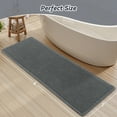 thumbnail image 7 of SIXHOME Bathroom Rugs Waffle Bathroom Runner 2' x 6' Super Soft Absorbent Non Slip Bath Mat Beside Tub Rubber Backed Machine Washable Bathroom Rugs with Tassels Boho Bathroom Decor Dark Gray, 7 of 7