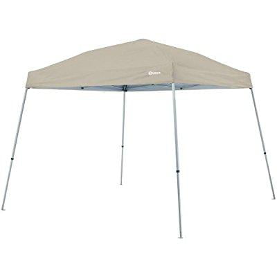 quest 10 ft. x 10 ft. slant leg instant ez up pop up recreational tent canopy