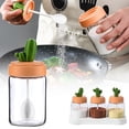 thumbnail image 1 of Seasoning Jars with Lids - with Lid Airtight Cactus Bottles | Condiment Seasoning Bottle Set - for Sugar Pepper Salt Candy Condiment Pantry Drawers Rack Home Kitchen Baking Cooking, 1 of 5