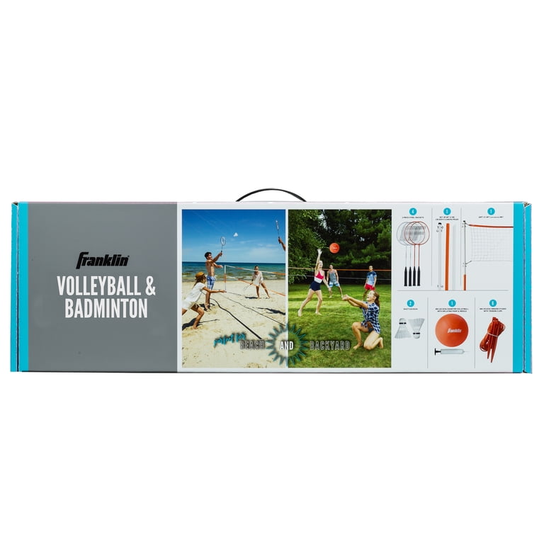 Franklin Sports Volleyball + Badminton Net Sets - Full Set