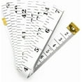 thumbnail image 3 of Soft Tape Measure Double Scale Body Sewing Flexible Ruler for Weight Loss Medical Body Measurement Sewing Tailor Craft Vinyl Ruler, Has Centimetre Scale on Reverse Side 60-inchï¼Whiteï¼, 3 of 7