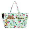thumbnail image 7 of Bocaoying Flamingo Pattern Water-Resistant Beach Tote Bags, Large Sand-Proof Family Travel Tote, Waterproof Pool Bag with Inner Zipper Pocket for Beach, Swimming, and Travel, 7 of 7