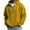 66#Orange, variant on Men's Waffle Knit Quarter Zip Hooded Sweatshirt - Casual Solid Color Long Sleeve Pullover Hoodie with Zipper Orange S