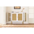 thumbnail image 6 of White Dining Cabinet With Stylish Gold Trim And Doors, Crafted From Particleboard For Area Elegant Doors Shelf Supports - & Beautiful, 6 of 7