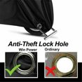 thumbnail image 3 of TFixol Black Motorcycle Cover Waterproof Heavy Duty Outside Storage Snowproof Rainproof, 3 of 8