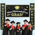 thumbnail image 2 of SOPOTUTU Graduation Party Banner 180X32CM Black Polyester for Indoor Events and Door Decoration 1Set, 2 of 8