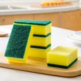 thumbnail image 5 of 10 Uds. Esponjas de limpieza para cocina, platos, baño, lavado de coches, un fregado para fregar un lado absorbente, fregador abrasivo, 5 of 5