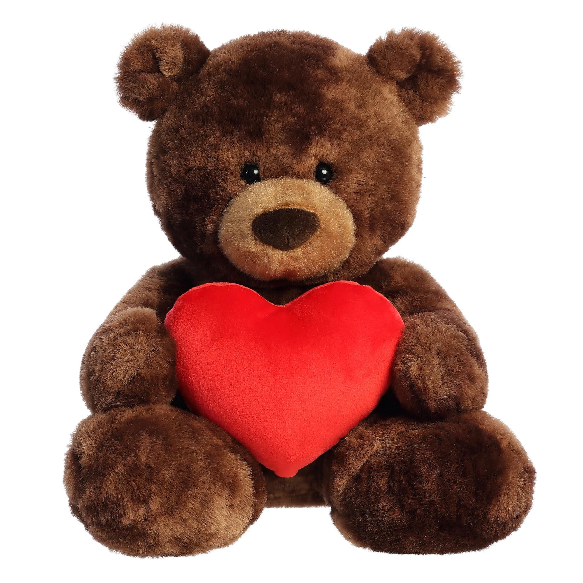 Aurora 11 Sparkle Heart Bear Wht Valentine Items 
