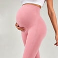 thumbnail image 4 of Iyufng Maternity Yoga Leggings Stretchy Seamless Sports Casual Yoga Pants for Outdoor Wear, 4 of 5