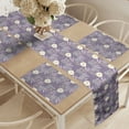 thumbnail image 2 of Ambesonne Floral Table Runner & Placemats, Poppies and Tulips Images, Placemat 4 pcs + Runner 12"x90", Pale Purple Cream, 2 of 2
