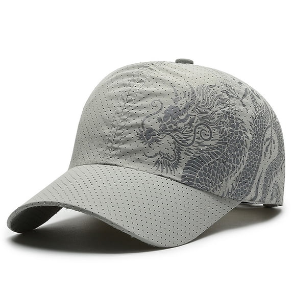 Baseball Cap for Women Men Sunshade Cap Quick Drying Dragon Loong Print Baseball Hat Outdoor Unisex
