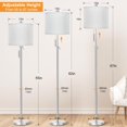 thumbnail image 2 of Lámpara de pie Qingmiao ajustable 137-168 cm 8W 4000K LED, 2 of 6