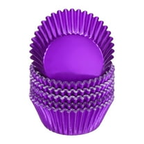 Uxcell 100 Count Purple Foil Muffins Cupcake Liners Standard Size Baking Cups