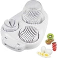 thumbnail image 1 of 3 In 1 Egg Slicer For Hard Boiled Eggs, Strawberry Slicer Grape Cutter, 2025 Stainless Steel Dicer Egg Slicer Dishwasher Safe, Fruit Cutter For Egg, 1 of 5