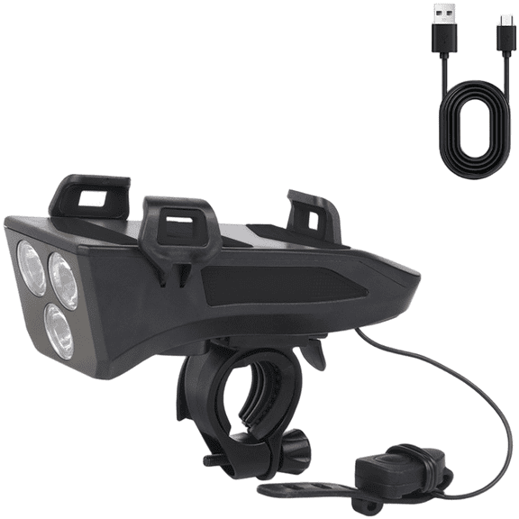 Bicycle Phone Holder With Integrated For Horn Light And Usb Charger For Cycling