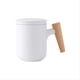 thumbnail image 1 of de Té Esmerilada de Cerámica con Tapa y Filtro de Café con Manejar de Madera de Gran Capacidad de Té con Separación de Agua y Té, 1 of 5