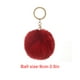 thumbnail image 5 of Wosthever Fuzzy Ball Llavero Encantadores Llaveros Multifuncional Conveniente Adorable Multi-colores Llaveros Mujeres Negro 4cm Artesanía Vino rojo 9cm Wosthever HA059936-13, 5 of 6