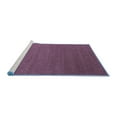 thumbnail image 2 of Ahgly Company Machine Washable Indoor Square Abstract Blue Contemporary Area Rugs, 8' Square, 2 of 4