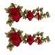 thumbnail image 4 of Parches bordados de flores Rojas ANGGREK 2 Piezas, 4 of 7