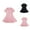 Pink, variant on Short Sleeve Polo Shirt Dress for Kids – Preppy Collar Gown, School & Campus Style Wear, Smart Pair to Pink Dress for Girls Looks