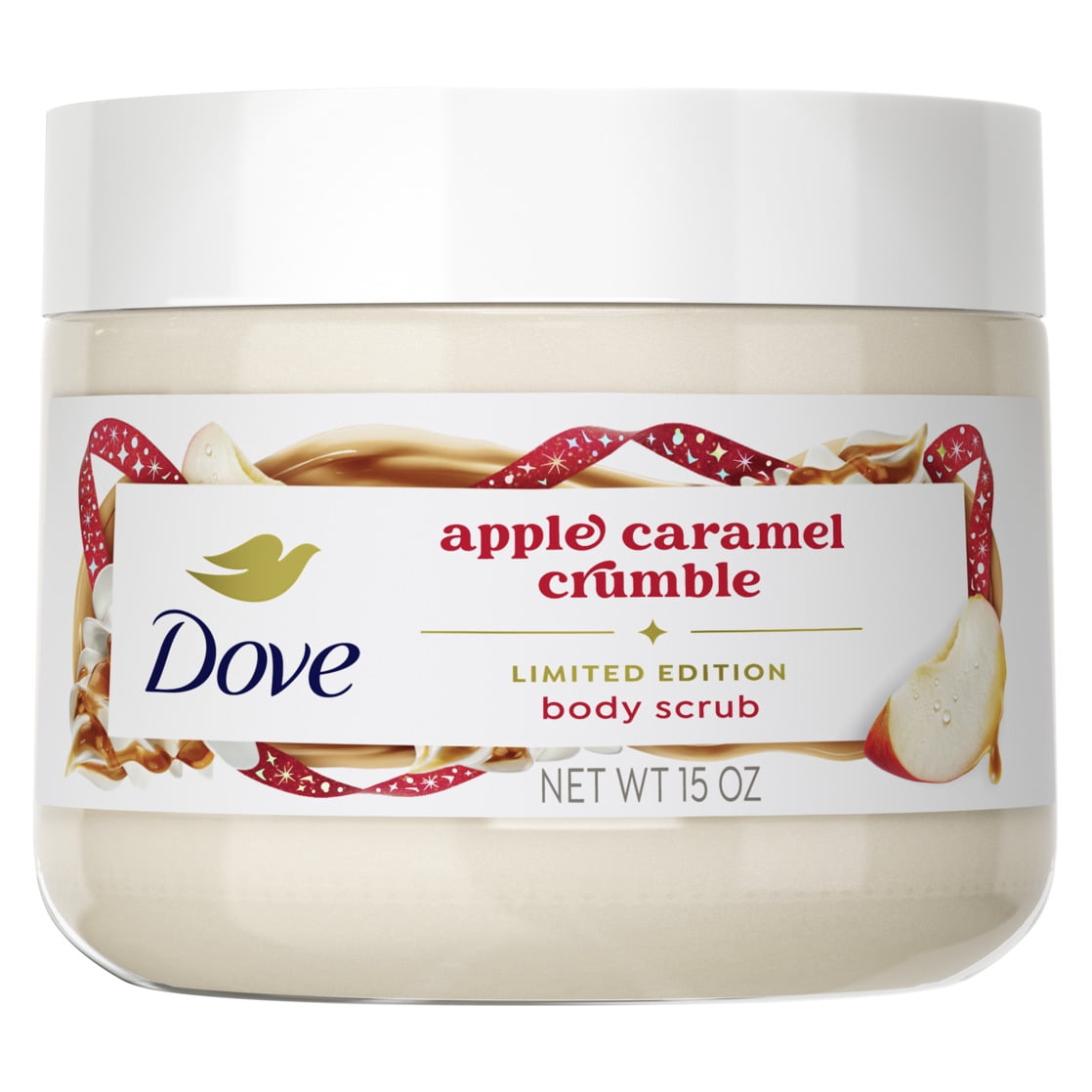 Dove Limited Edition Holiday Treats Apple Caramel Crumble Body Scrub, 15 oz