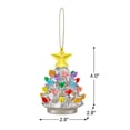 thumbnail image 2 of Mr. Christmas Ceramic Tree Ornaments - Silver, Set of 3, 2 of 3