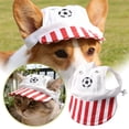 thumbnail image 1 of Hard For Small Breeds Football Games Hat With Ear Holes, 1 of 8